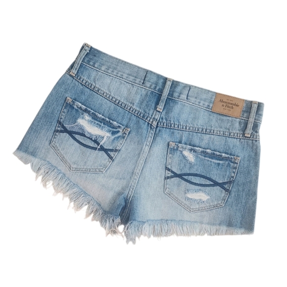 Abercrombie & Fitch Womens Distressed Beaded Pocket Short Shorts Size 2/26. - Picture 2 of 12